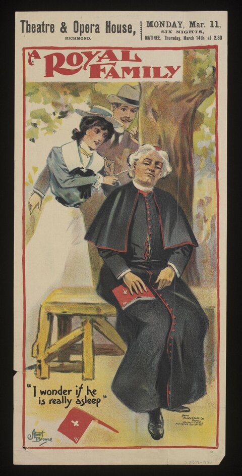 Vintage A Royal Family Theater Poster