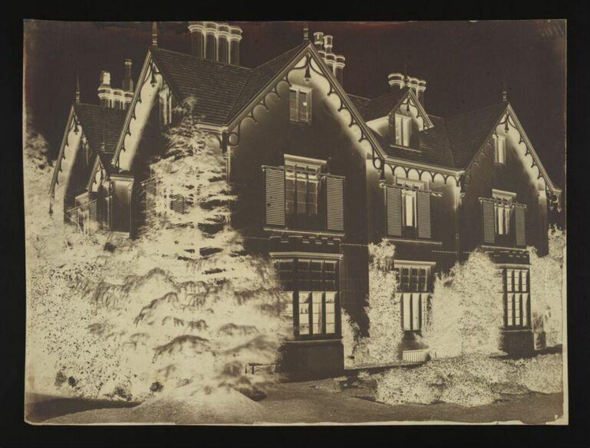 Gothic Country House Negative