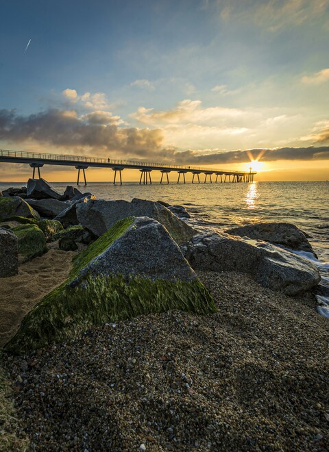 Seaside Pier Sunset View