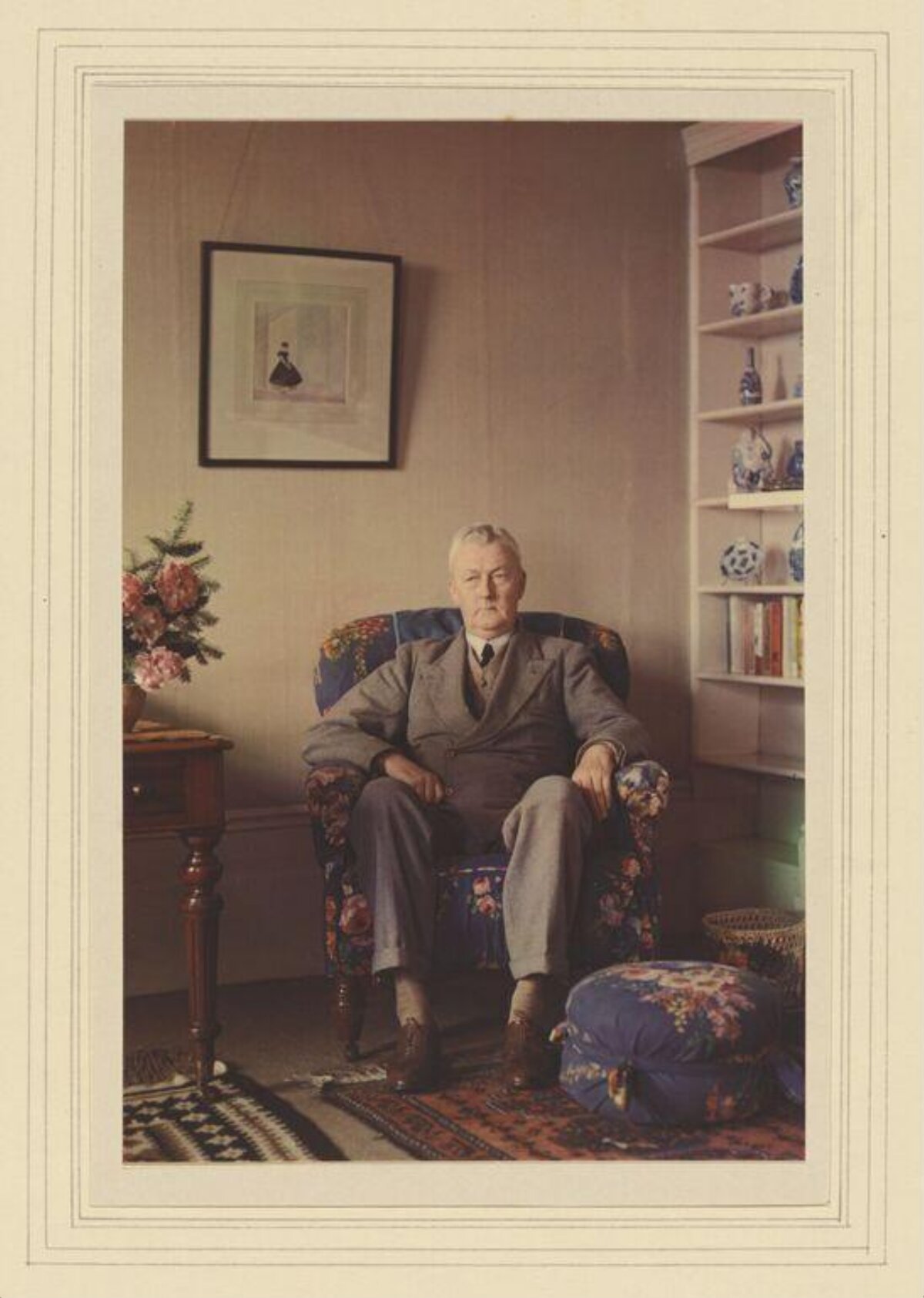 Portrait of Elderly Man in Study