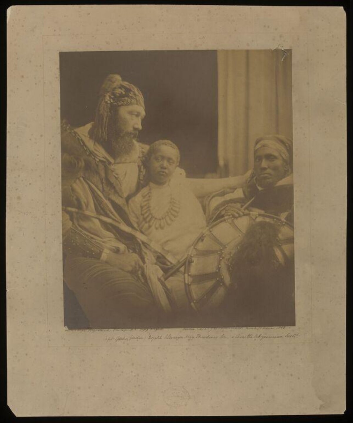 Vintage Three Person Group Portrait
