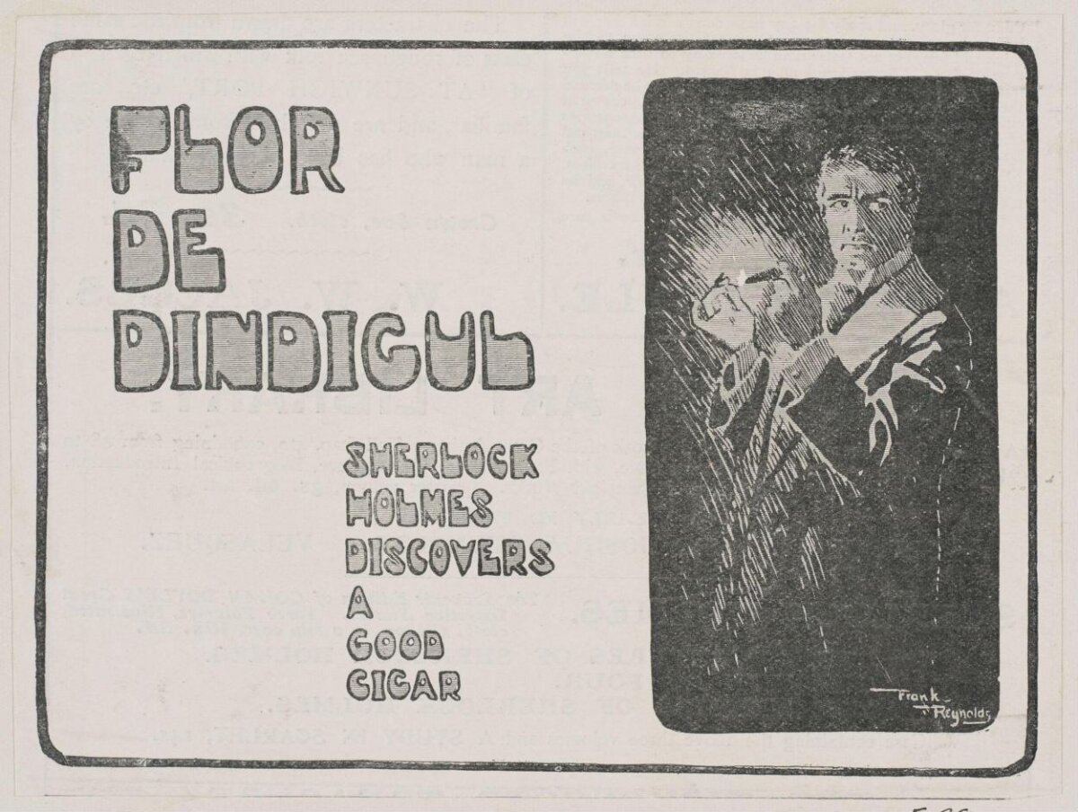 Flor De Dindigul Cigar Advertisement