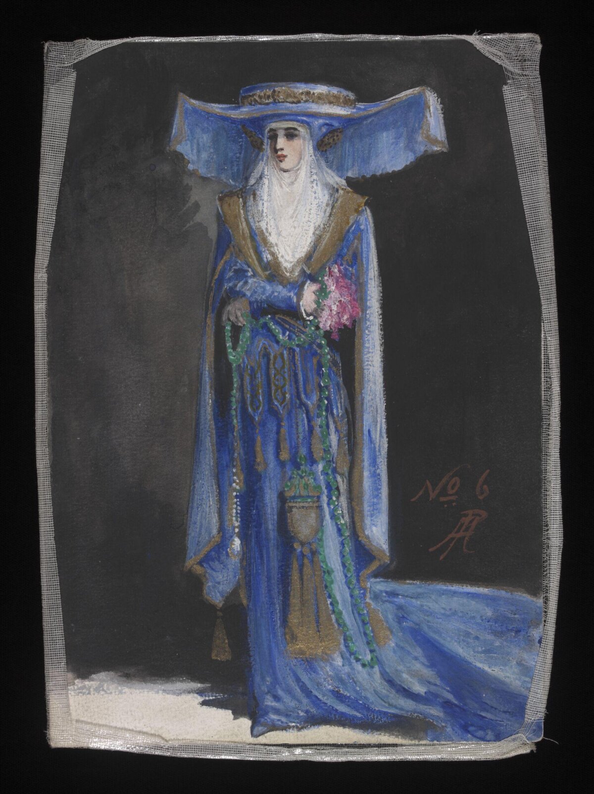 Medieval Noblewoman Costume Sketch