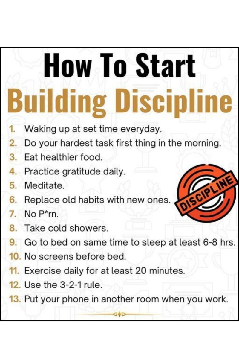 How to Start Building Discipline