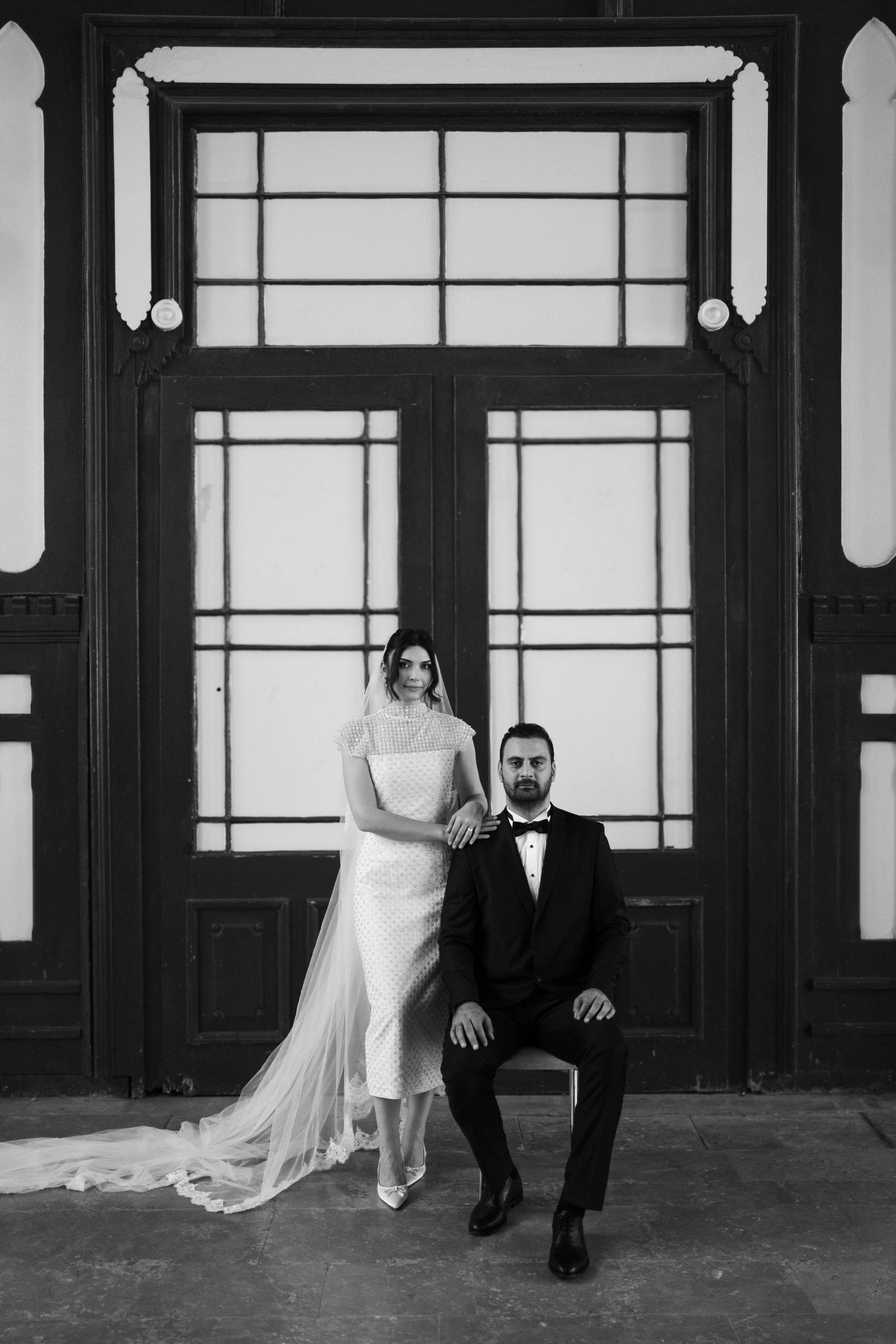 Bride and Groom Wedding Portrait