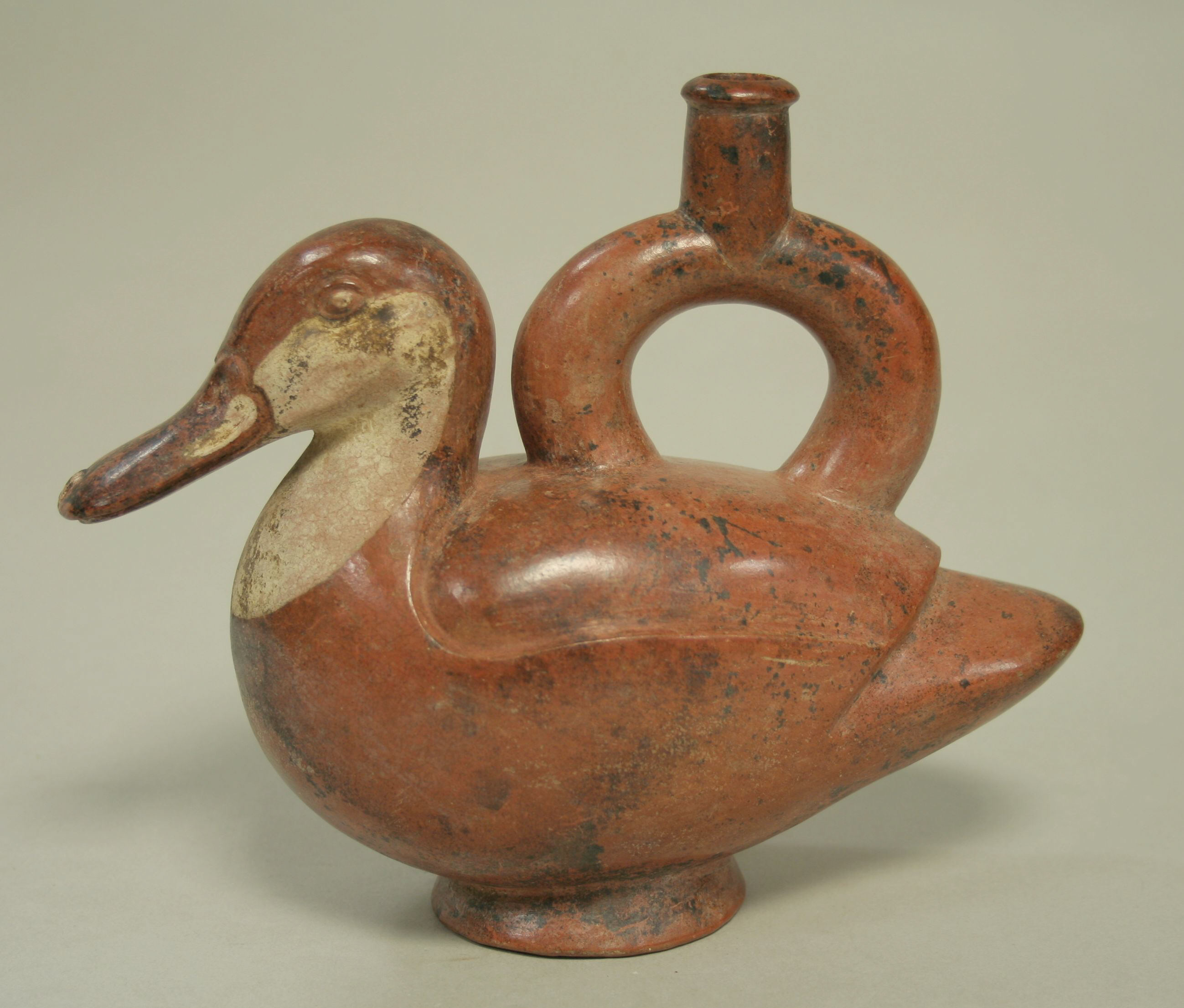 Ancient Duck-shaped Ceramic Bottle