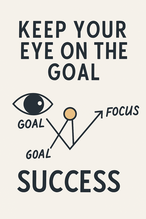 Keep Your Eye On The Goal Motivational Poster