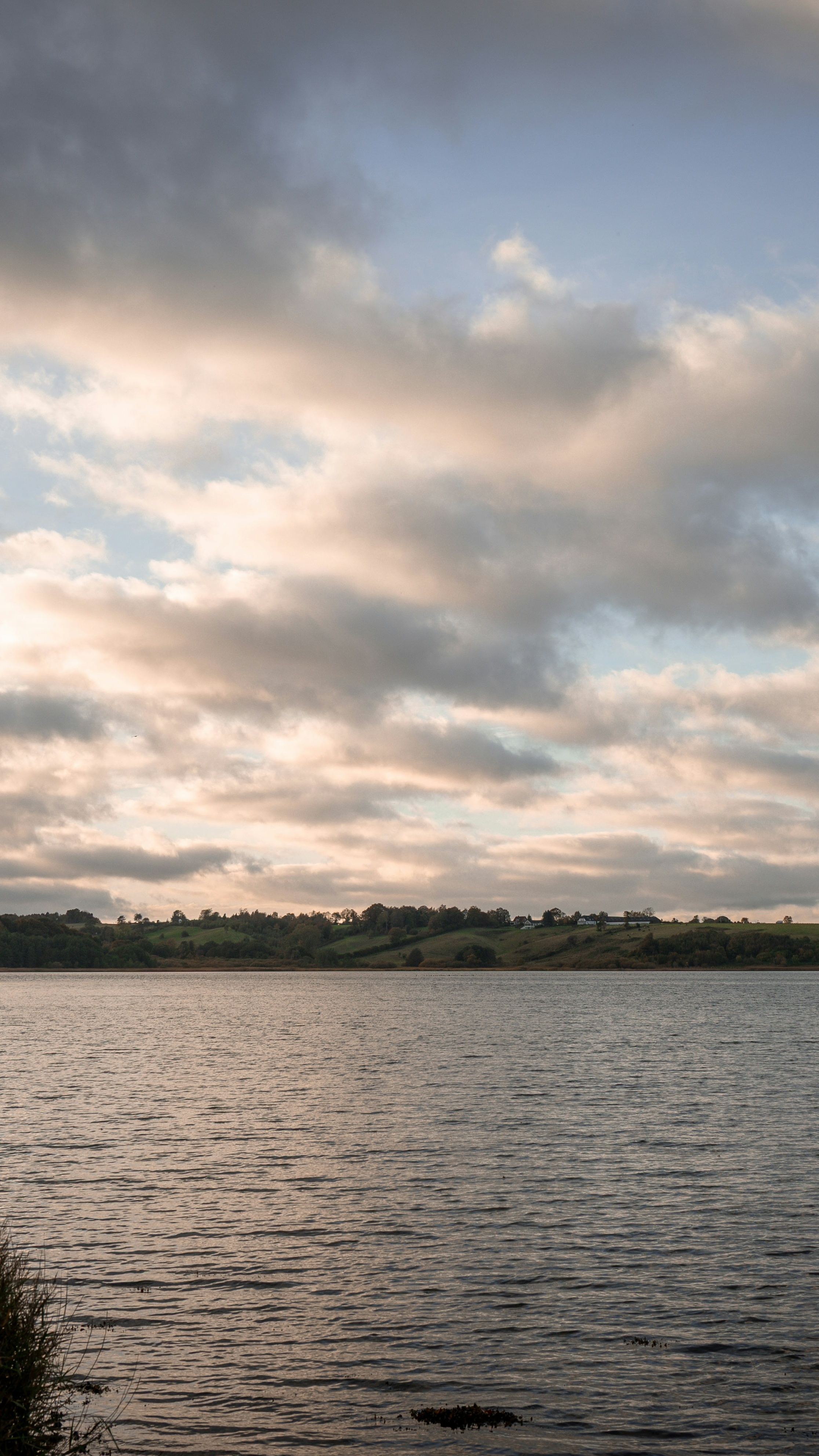 Cloudy Sky Over Calm Lake