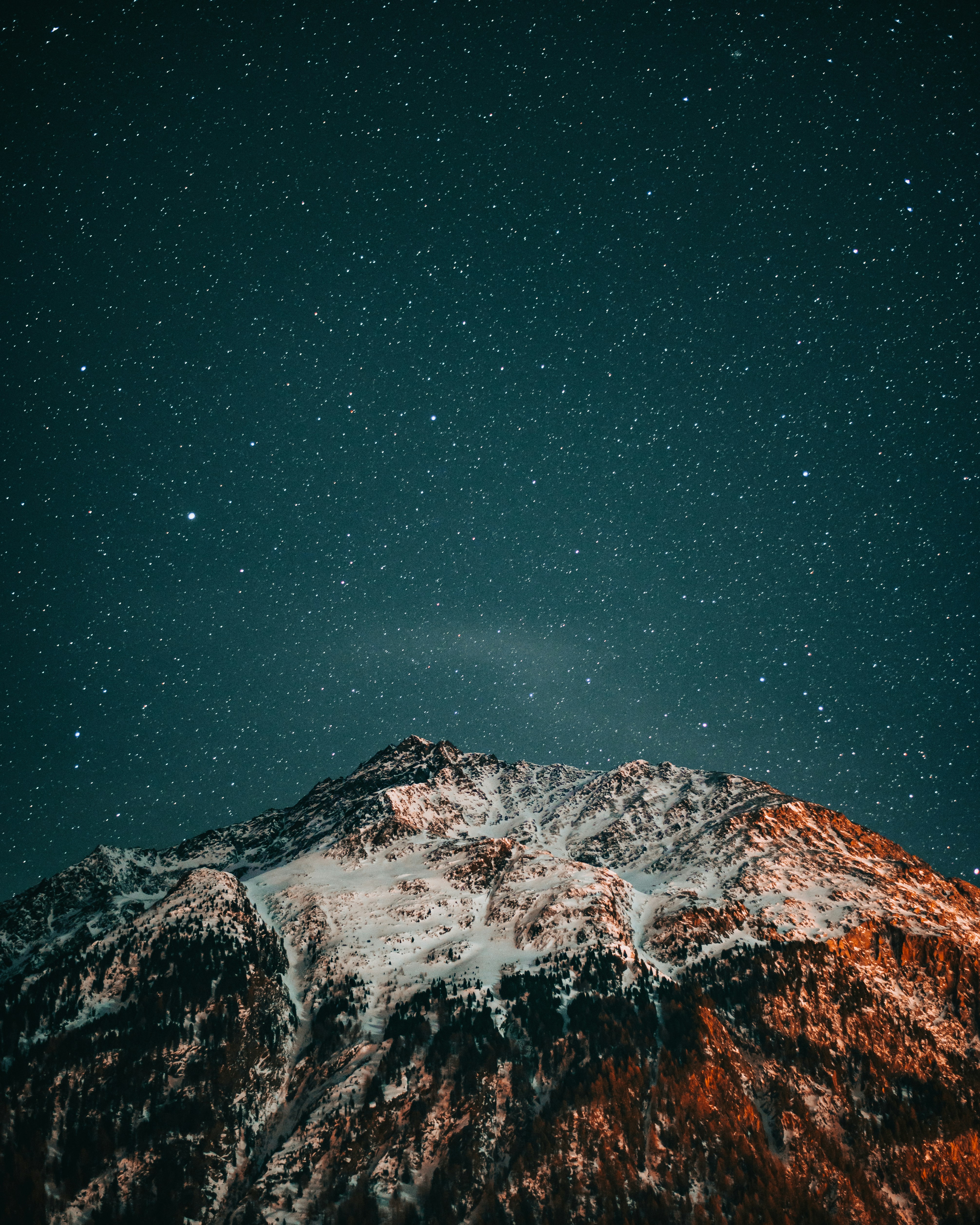 Starry Night Over Snow Mountain