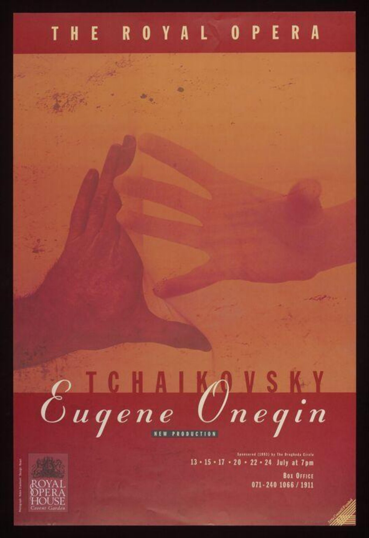 Royal Opera Eugene Onegin Poster
