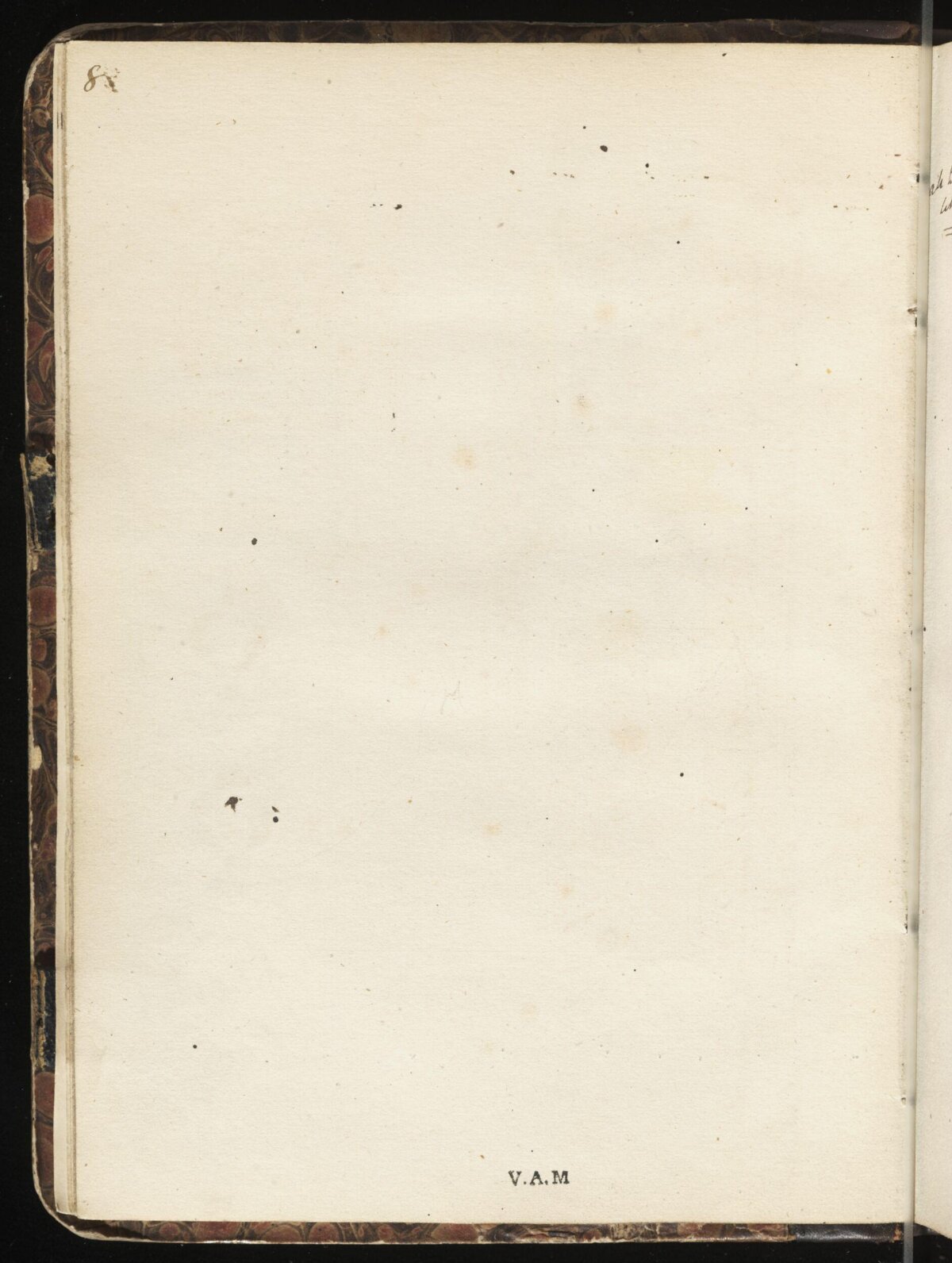 Blank Page of Antique Notebook
