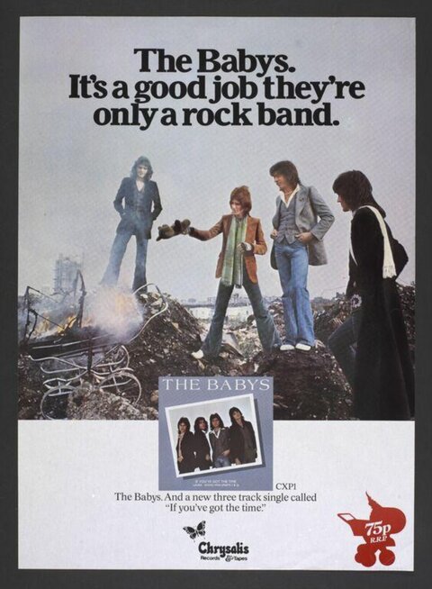 The Babys New Single Print Advertisement