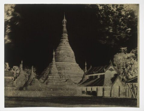Vintage Buddhist Pagoda Complex