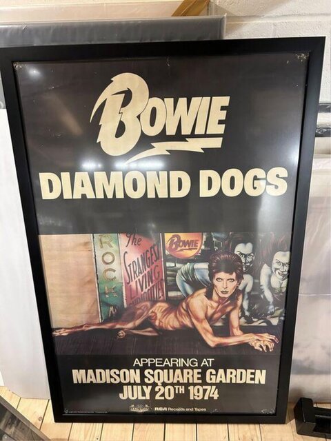 1974 Bowie Diamond Dogs Concert Poster