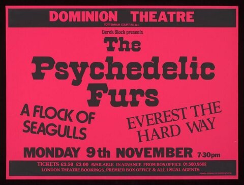 The Psychedelic Furs Concert Poster