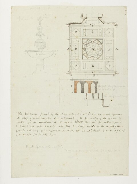 Architectural Plan of a Fountain