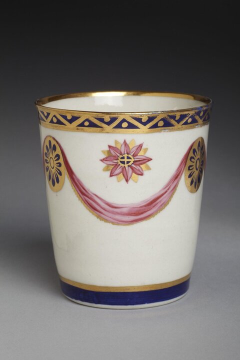 Gilt Decorated Porcelain Tumbler