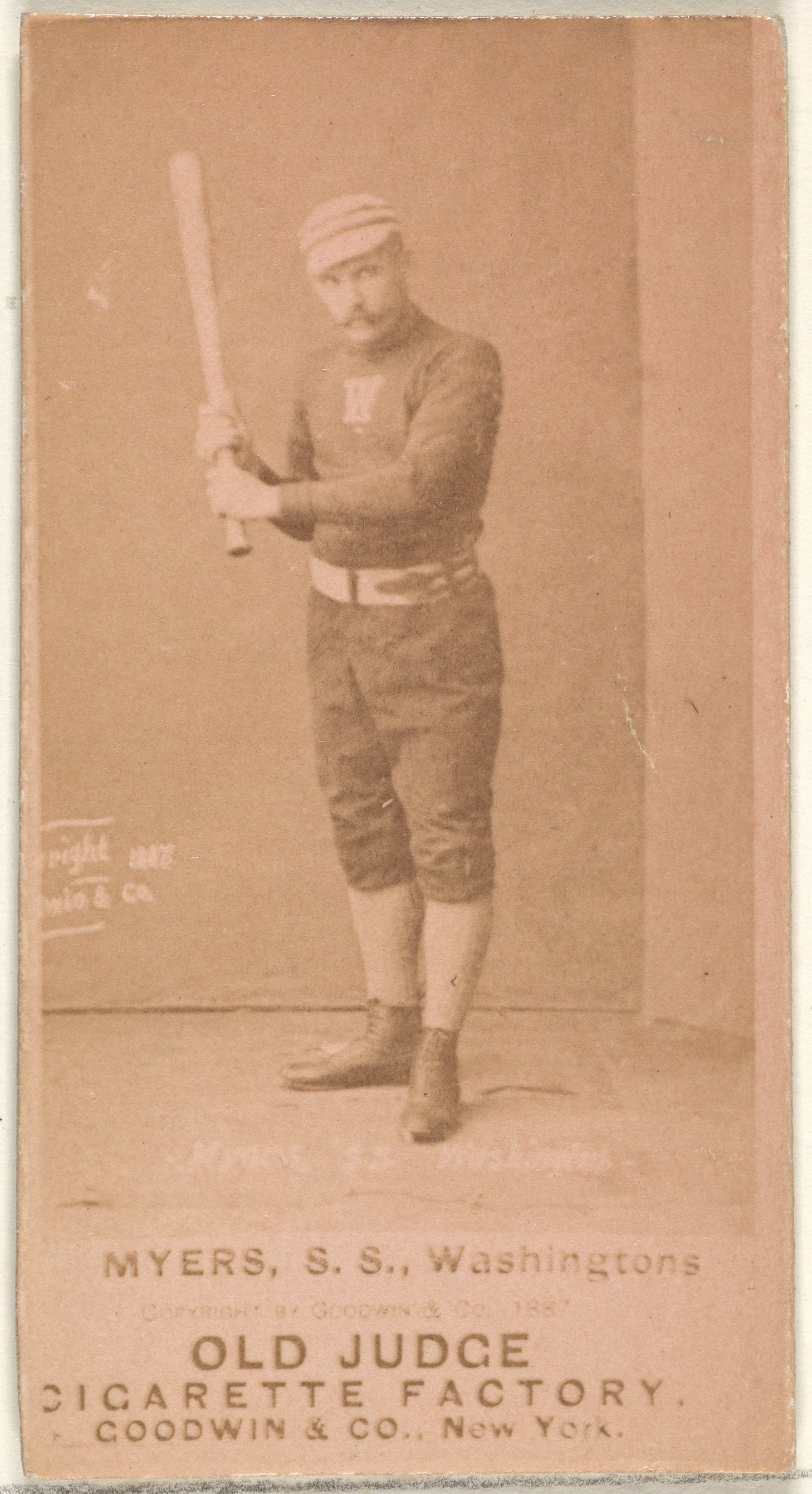 Myers Old Judge Baseball Cigarette Card