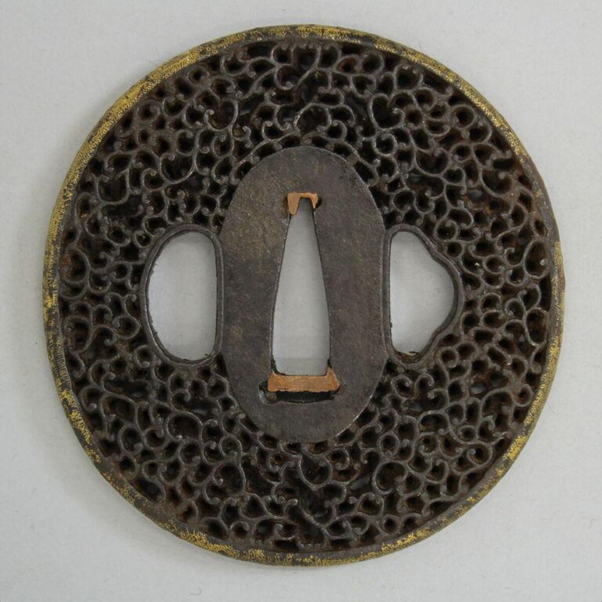 Iron Openwork Japanese Sword Tsuba
