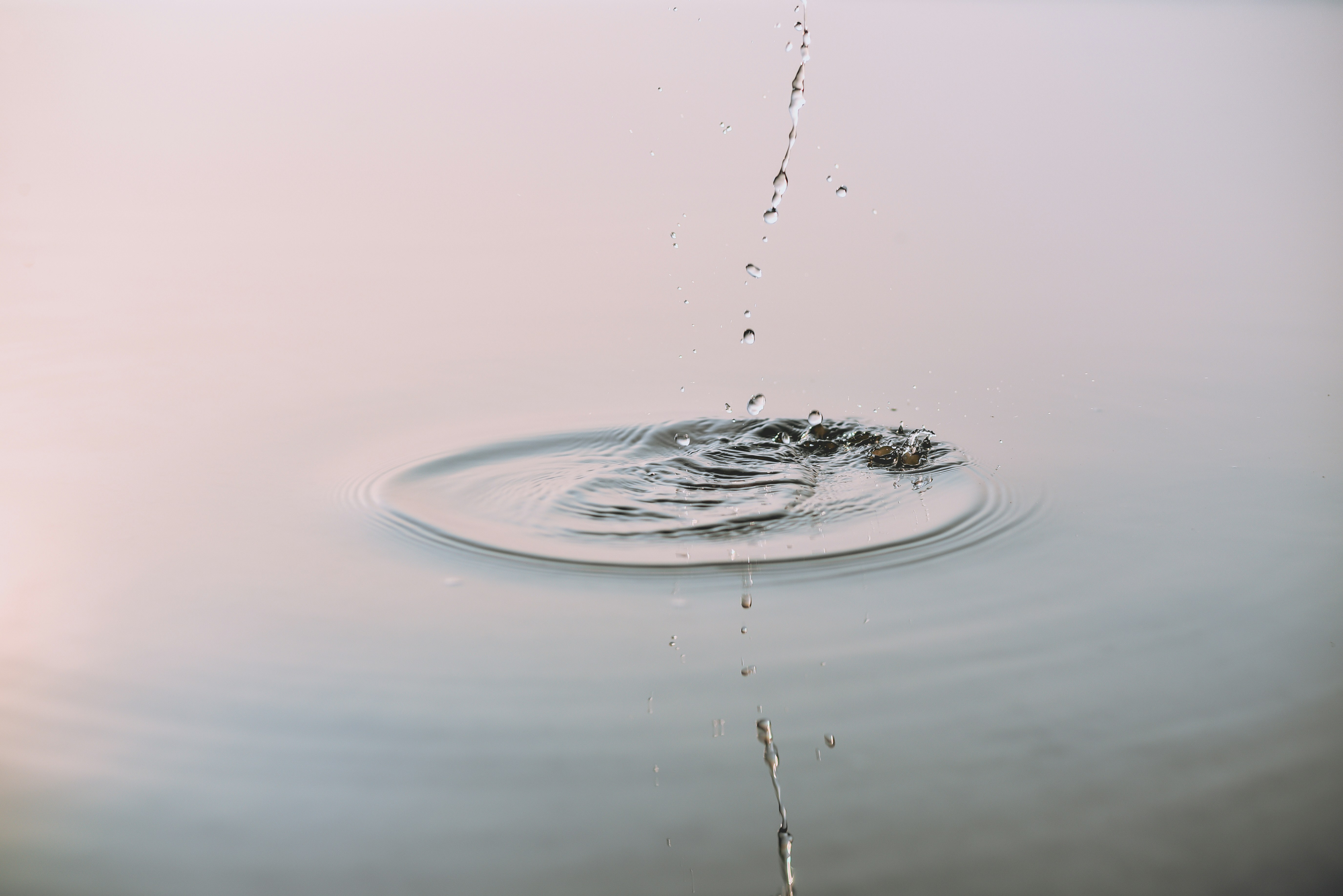 Water Drop Rippling on Still Water