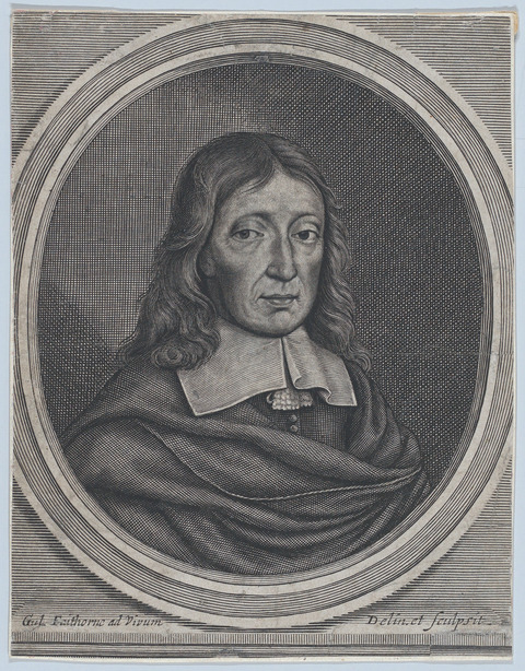 17th Century Engraved Portrait of a Man
