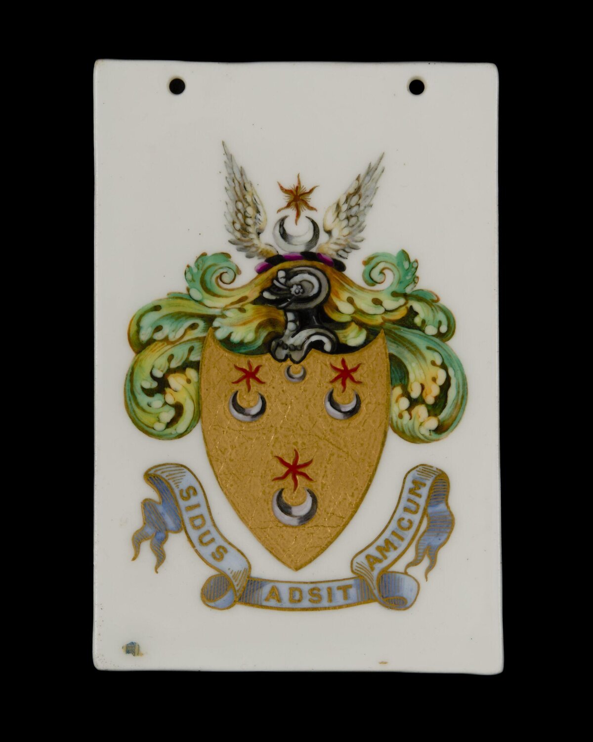 Heraldic Crest Porcelain Plaque