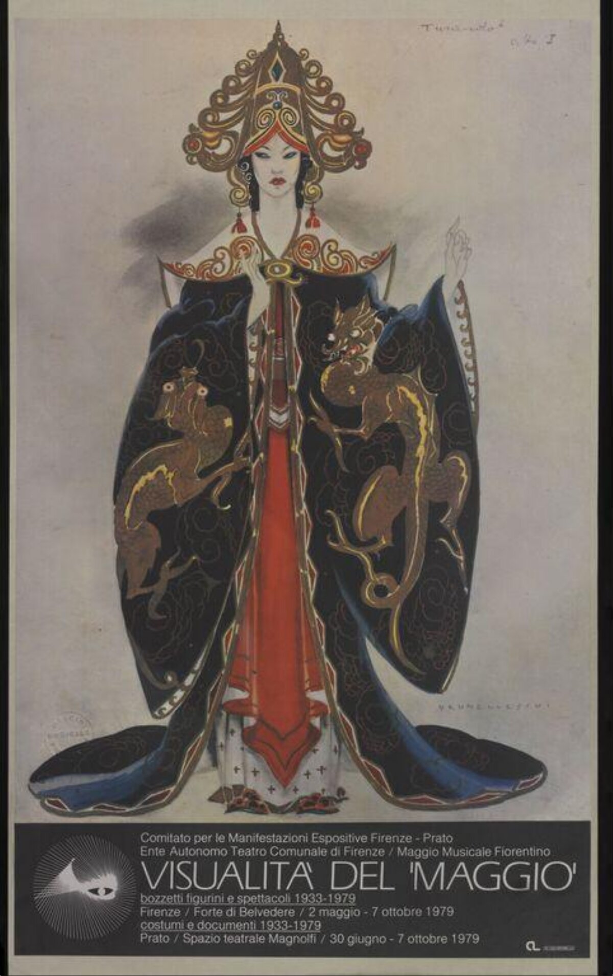 1979 Italian Costume Art Exhibition Poster