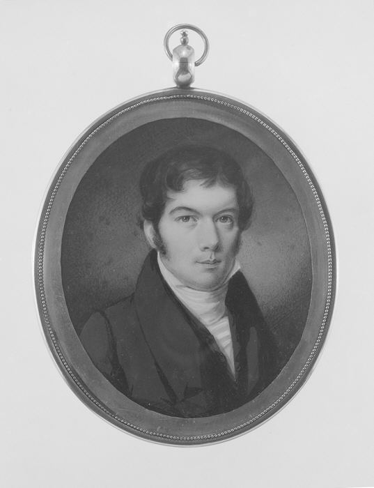 Oval Miniature Portrait of a Man