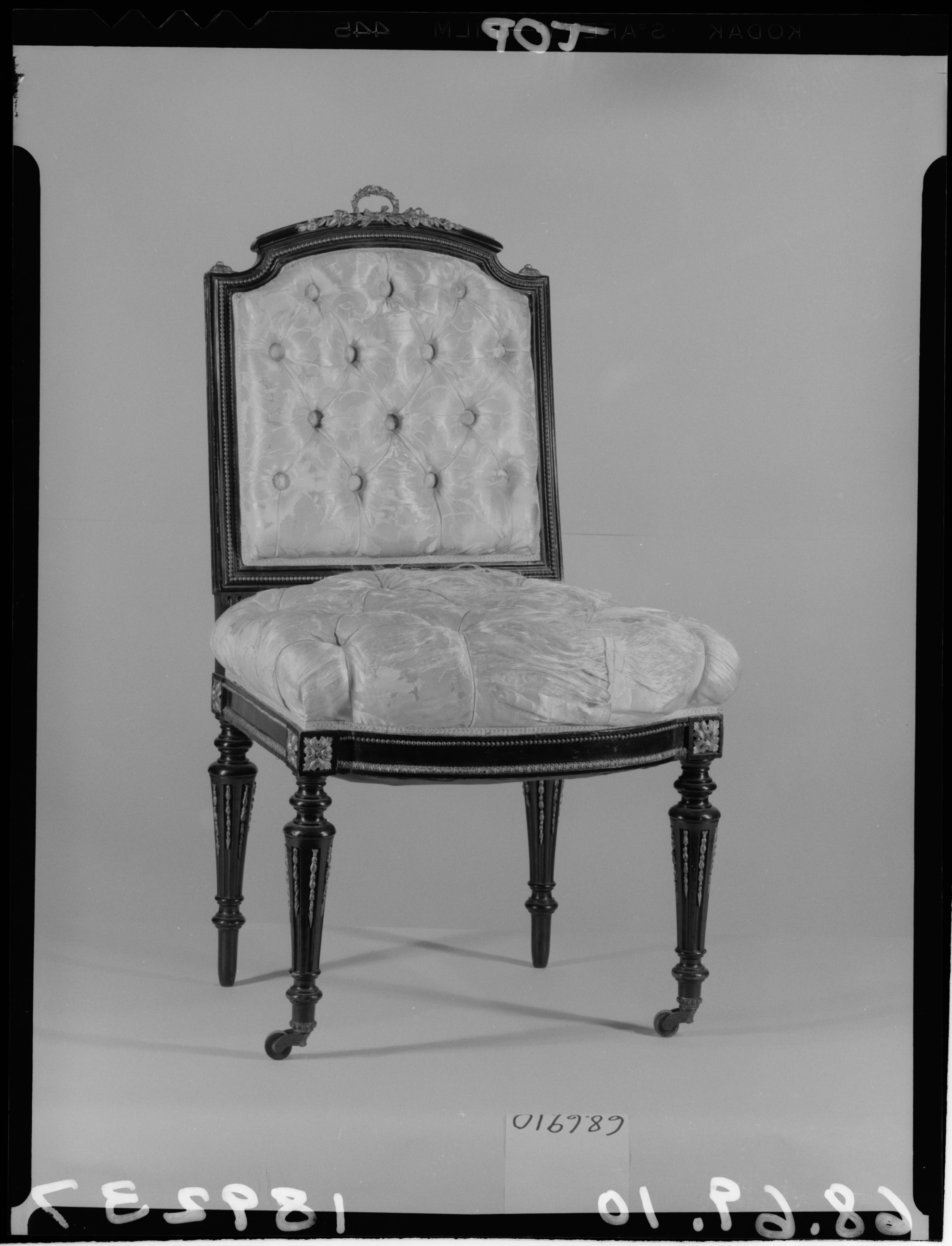 Ornate Antique Upholstered Side Chair