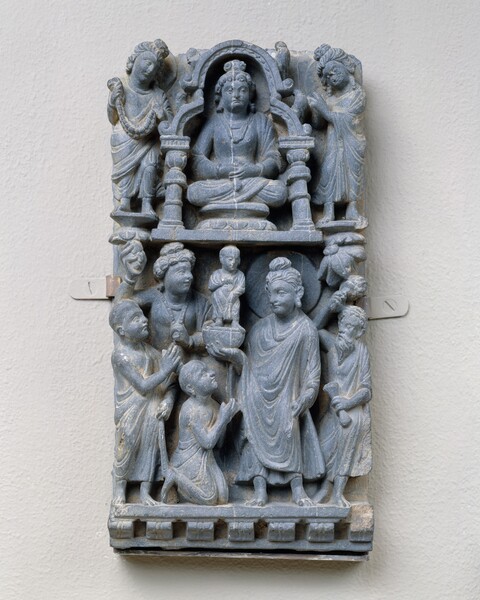 Ancient Buddhist Stone Relief Carving