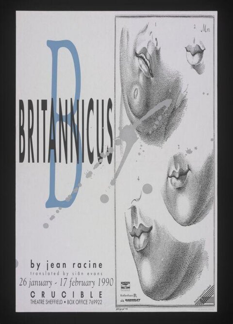 1990 Britannicus Theatre Play Poster