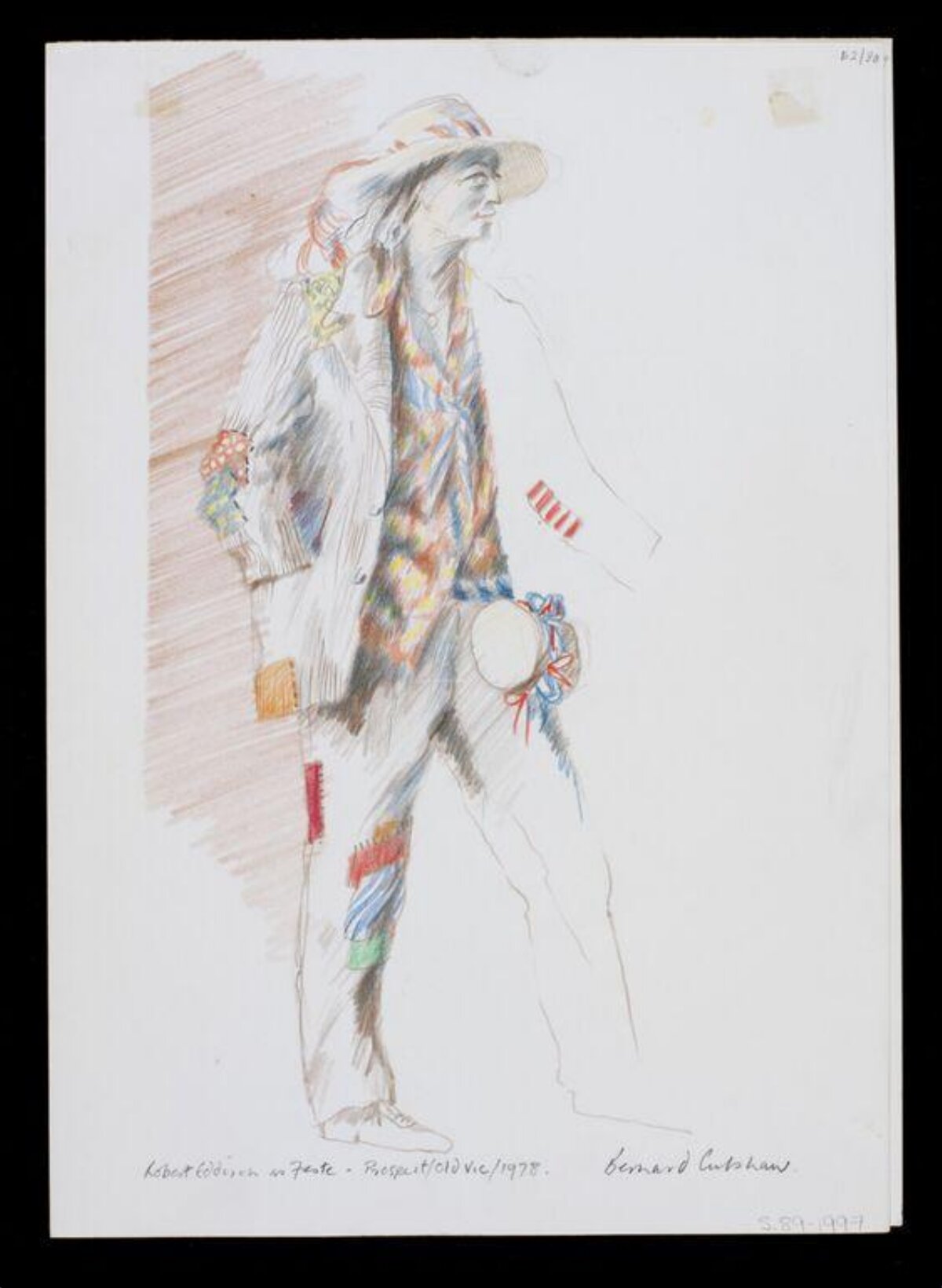 Feste Stage Costume Sketch 1978