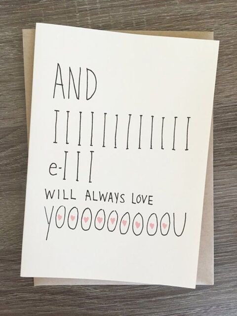 And I Will Always Love You Pun Card