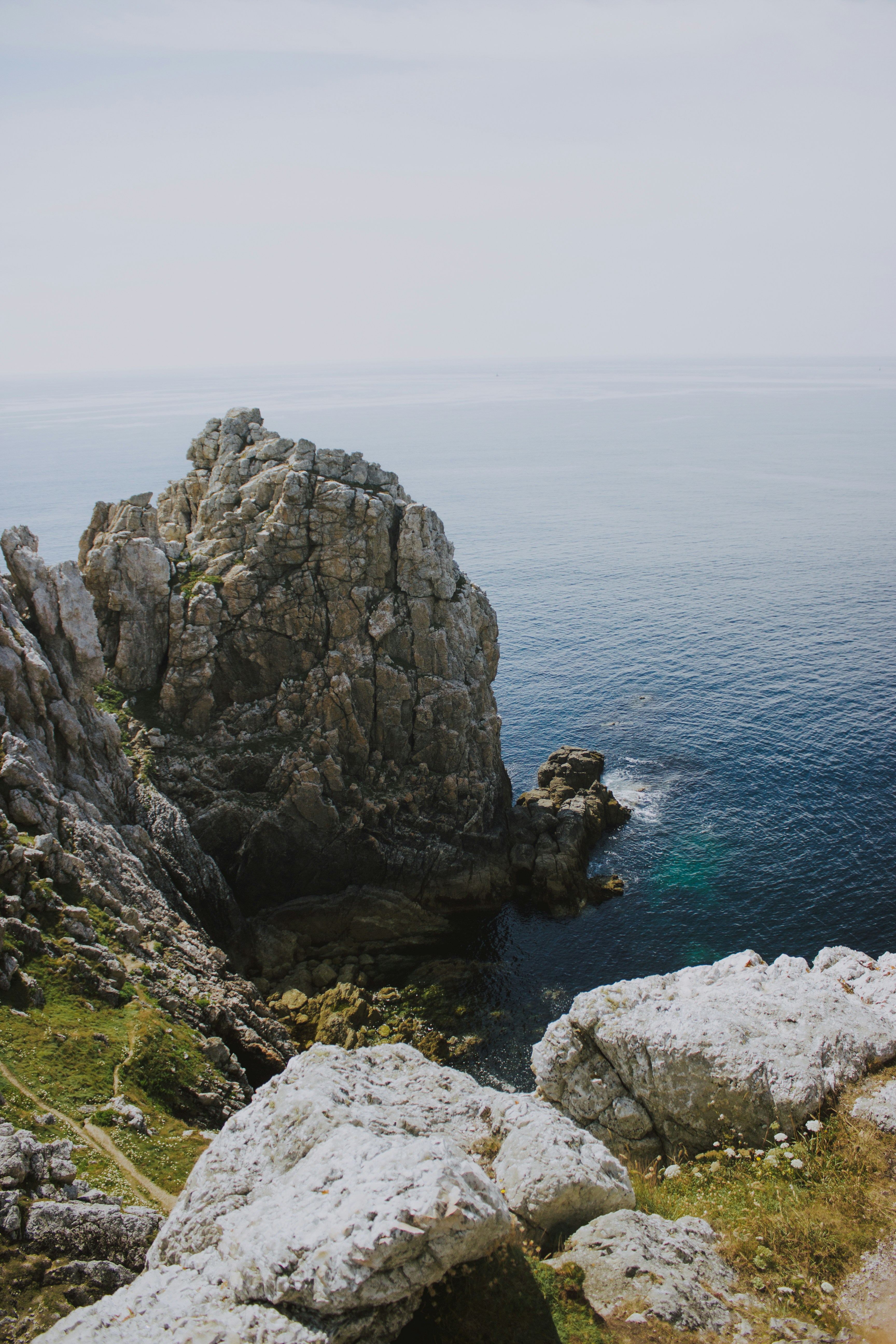 Rocky Coastal Cliff by the Sea