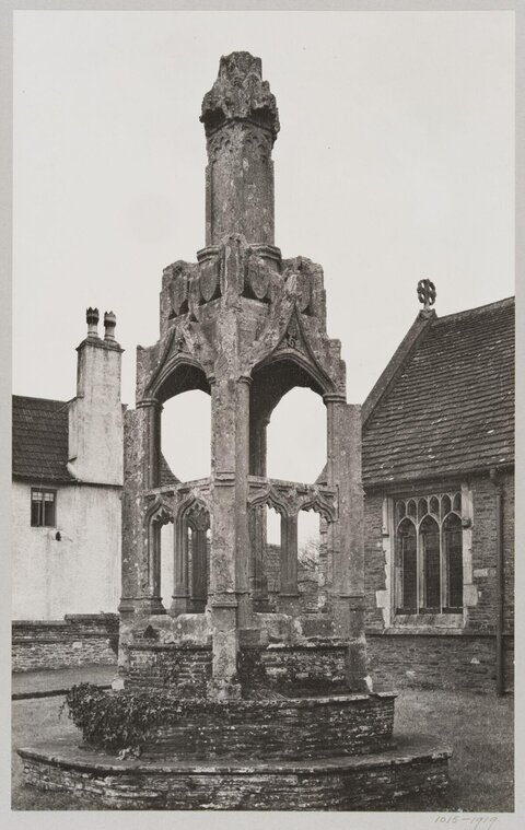 Ruined Gothic Stone Cross