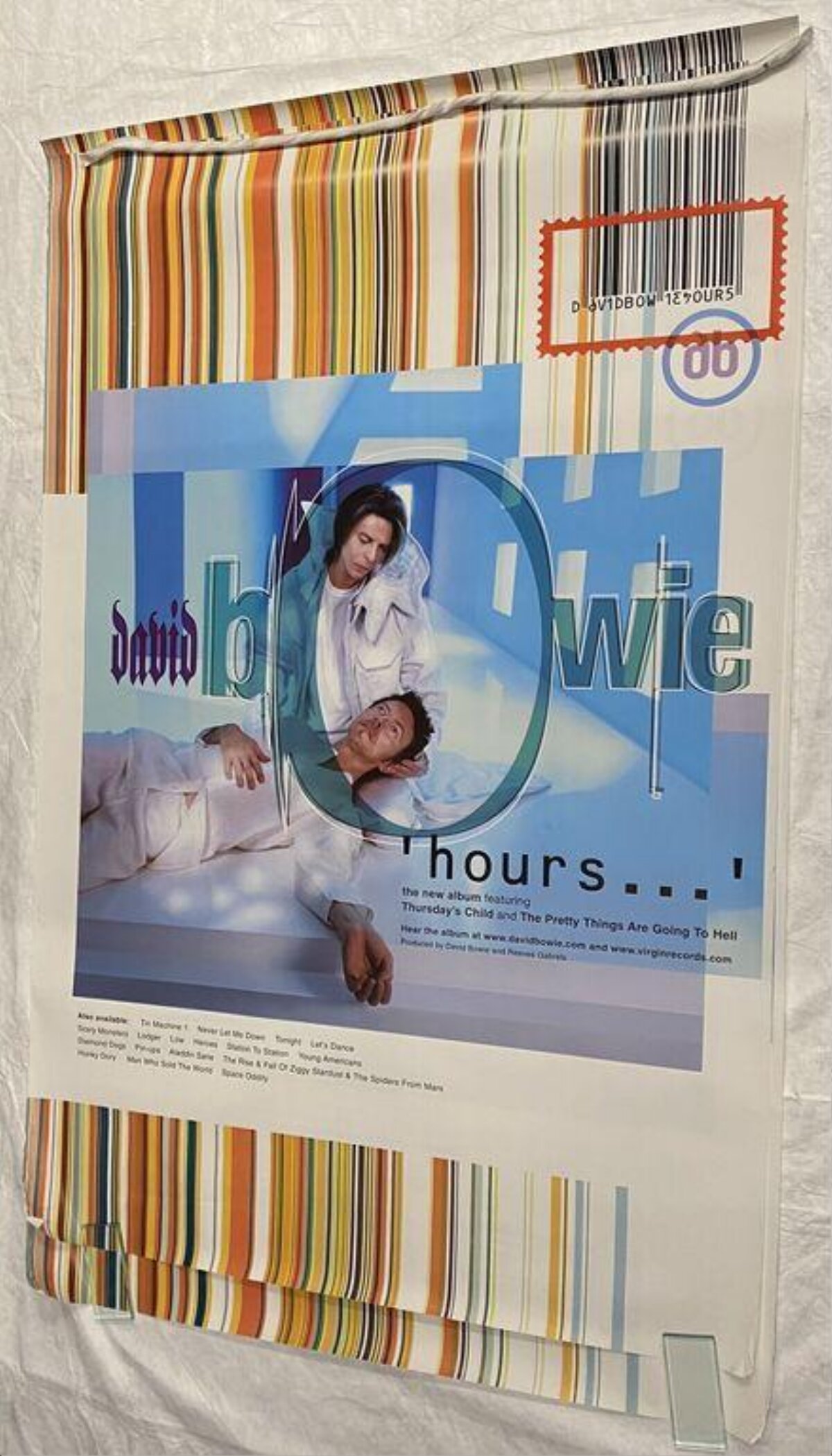 David Bowie 'hours' Album Promo Poster