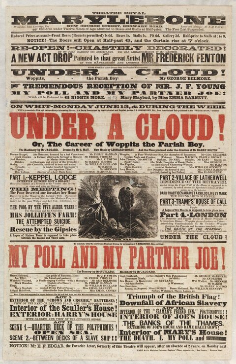 Victorian London Theatre Playbill