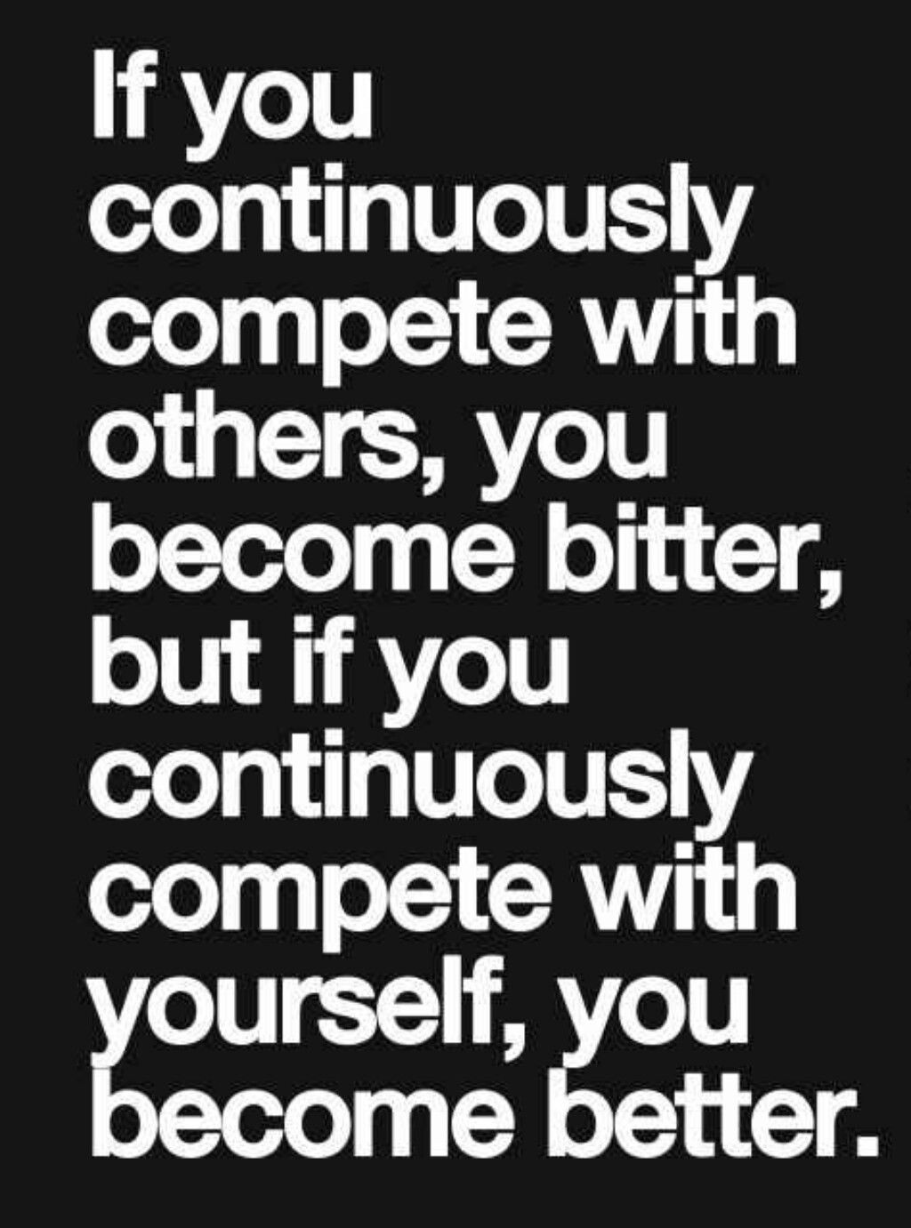 Motivational Quote on Competing With Yourself