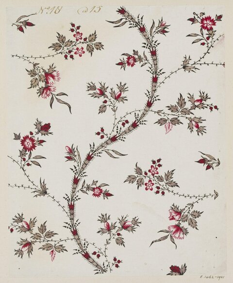 Vintage Floral Textile Pattern