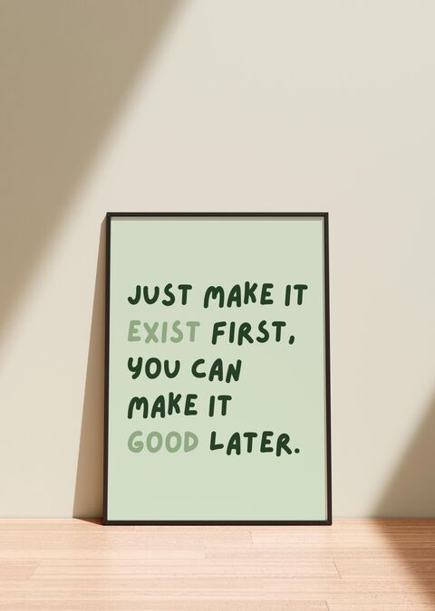 Framed Motivational Quote Poster