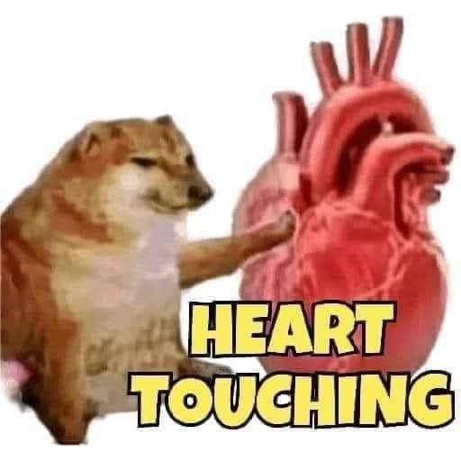 Heart Touching Cheems Doge Meme