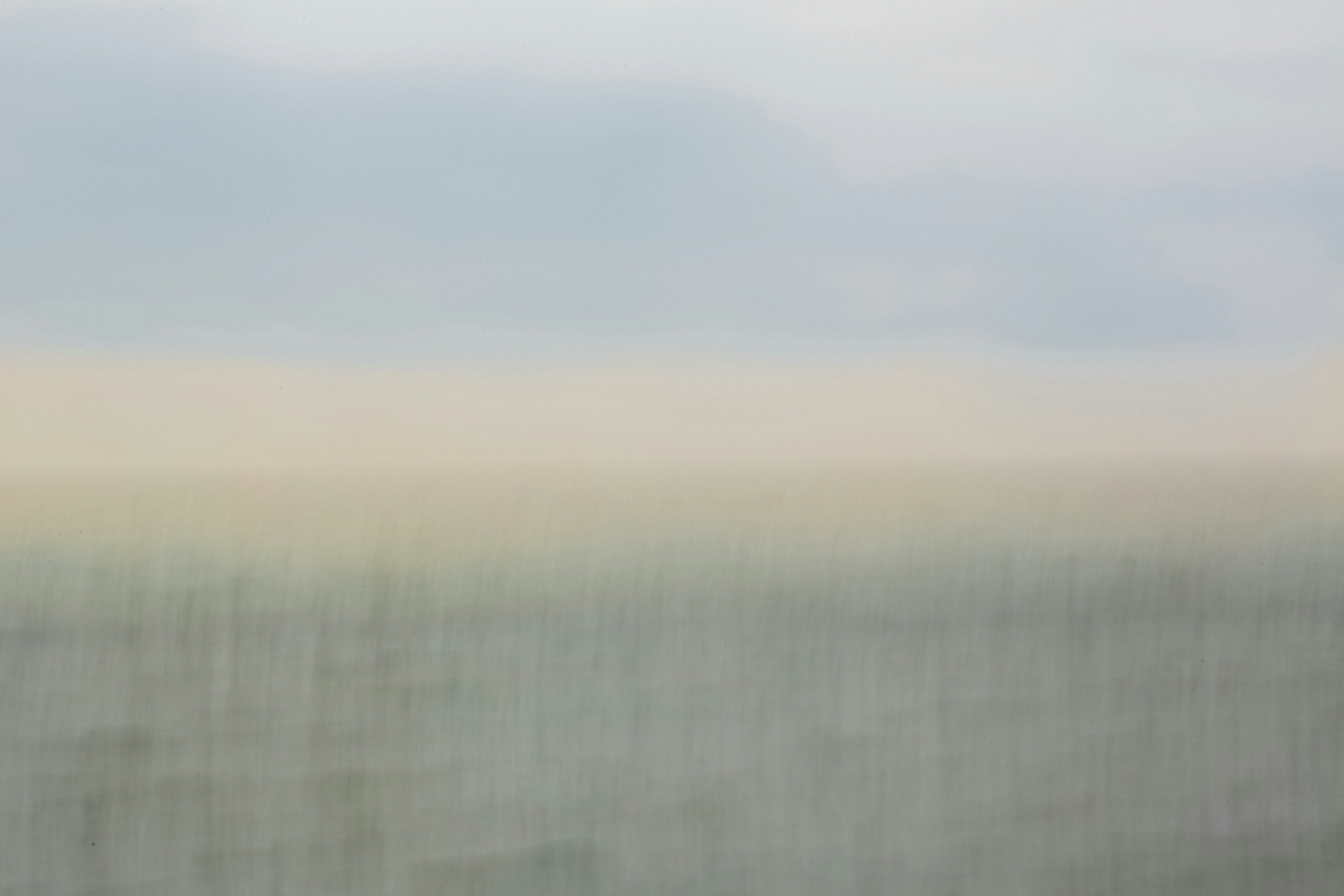 Blurred Misty Horizon Landscape