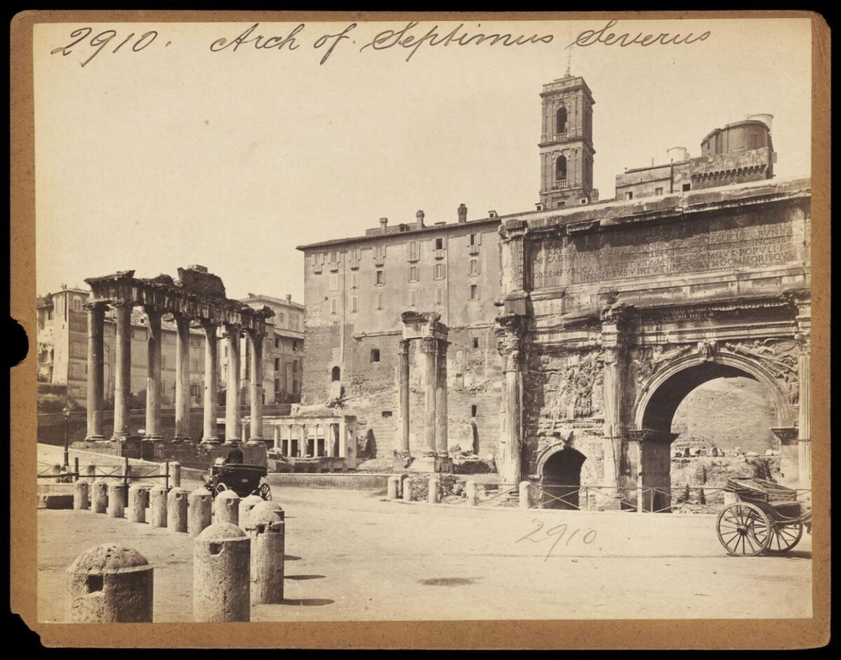 Old Photo of Arch of Septimius Severus