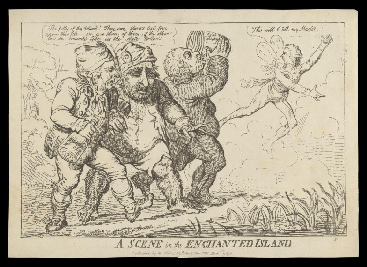 A Scene in the Enchanted Island Cartoon