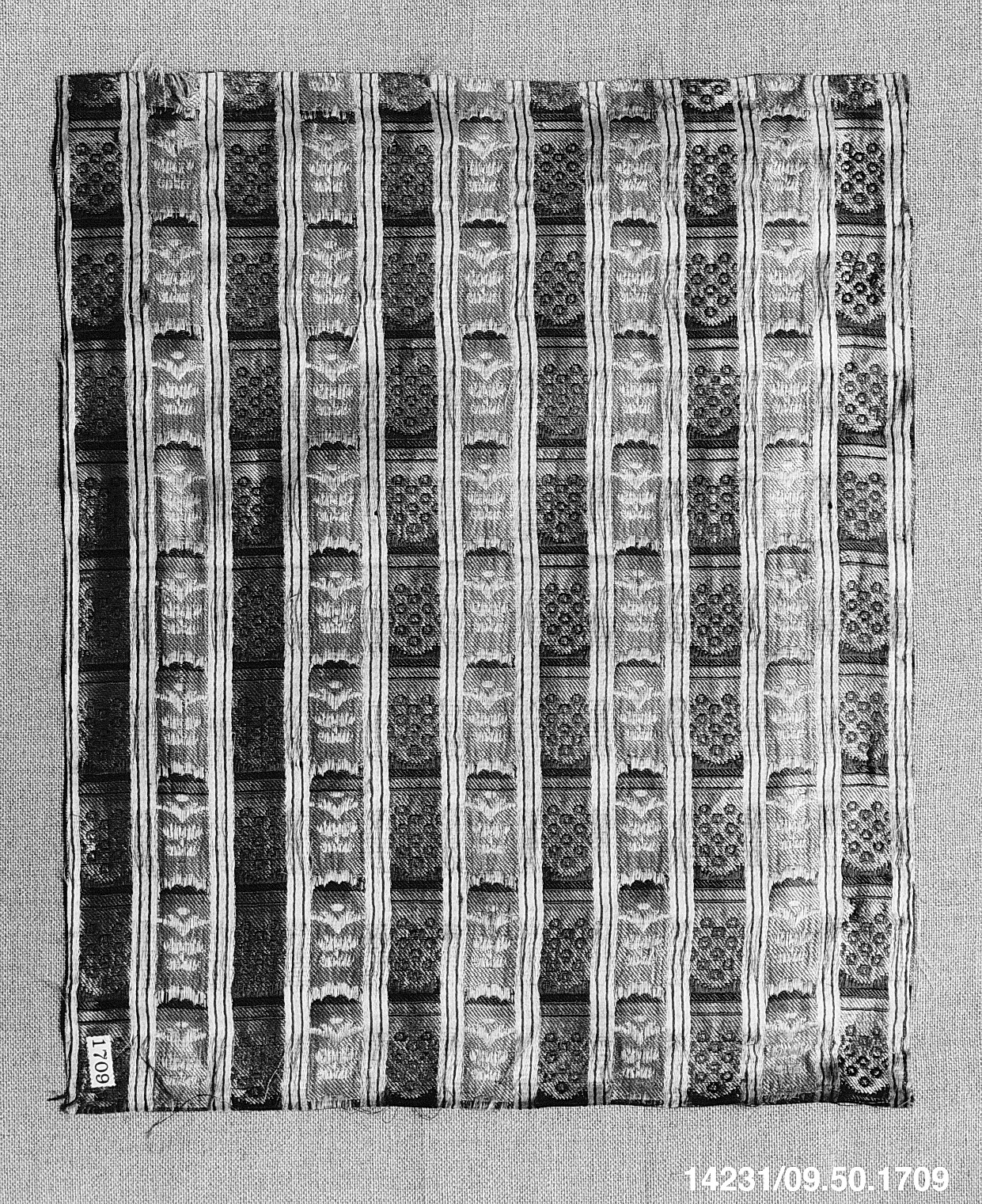 Antique Striped Pattern Textile Fragment