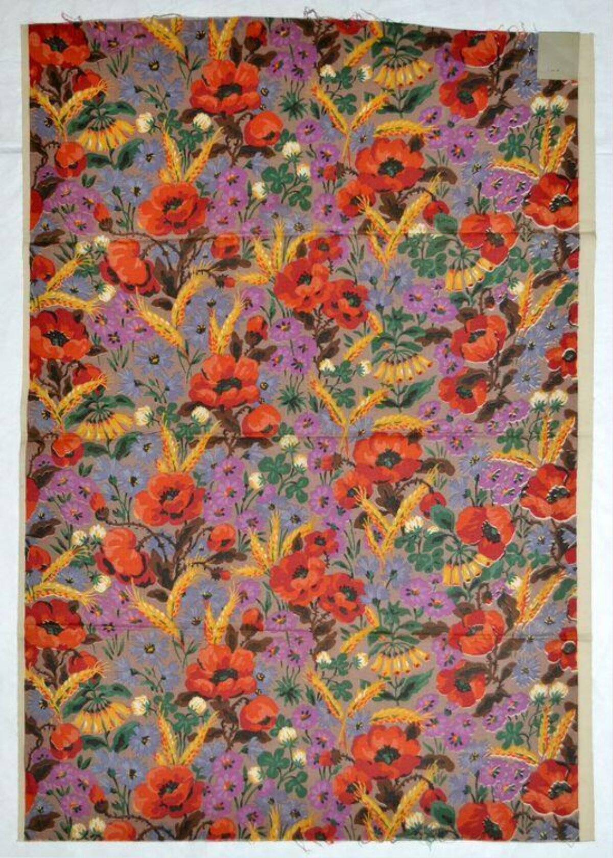 Poppy Floral Patterned Fabric