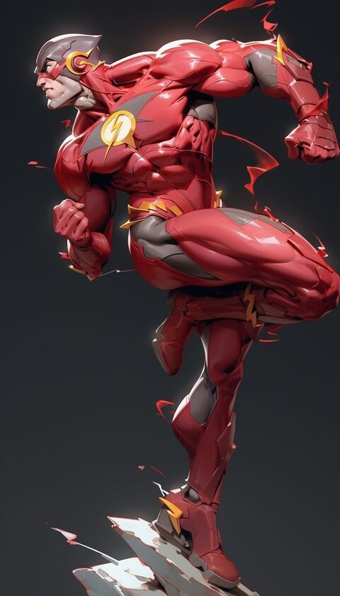 The Flash in Running Pose
