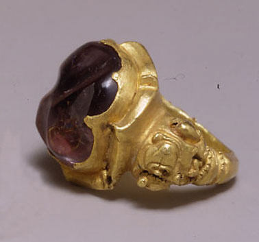 Ancient Gold Amethyst Ring