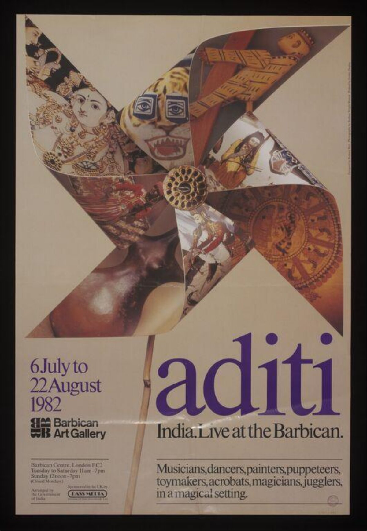 1982 Aditi India Exhibition Poster