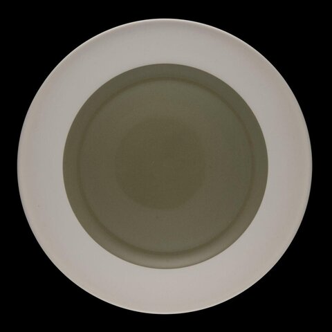 Two-tone Round Ceramic Plate